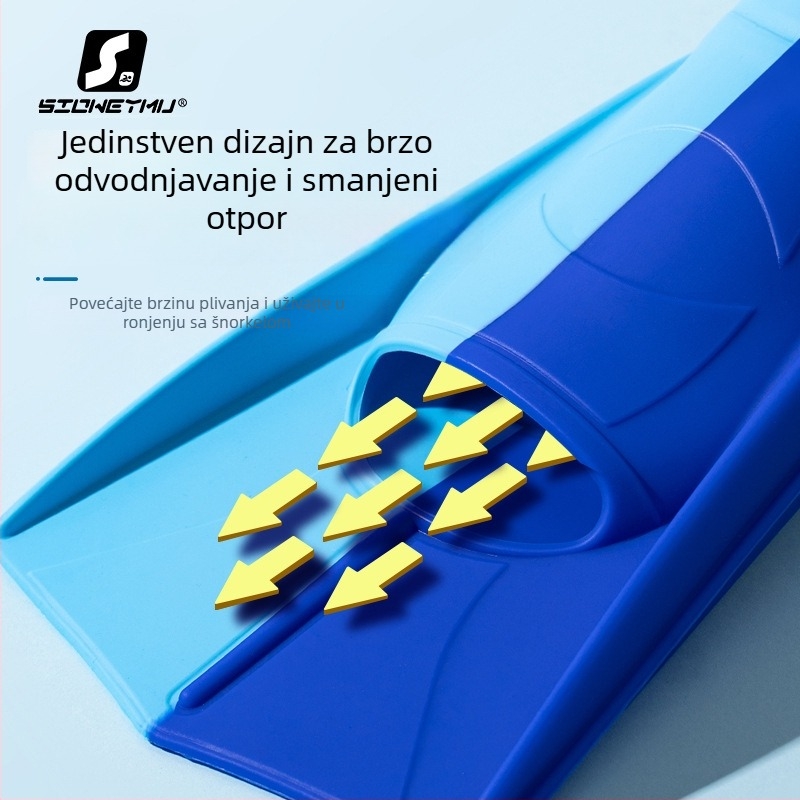 Silikonske plivačke peraje, unisex, kratke – Sioweymu, podrijetlo Zhejiang