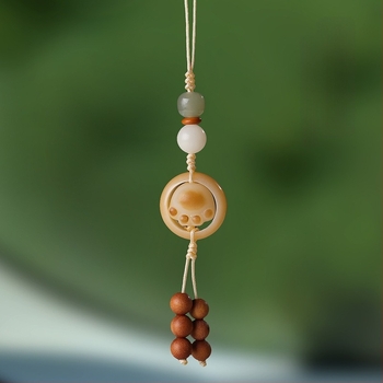 Ručni rad Bodhi privjesak za prtljagu — slatka životinjska šara (medvjed/svinja/malo životinja), Materijal Bodhi