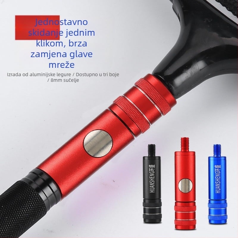 Adapter protiv okretanja za štap za mrežu za ribolov s brzim otpuštanjem konektora (Brand Huansheng; Materijal: aluminijska legura)