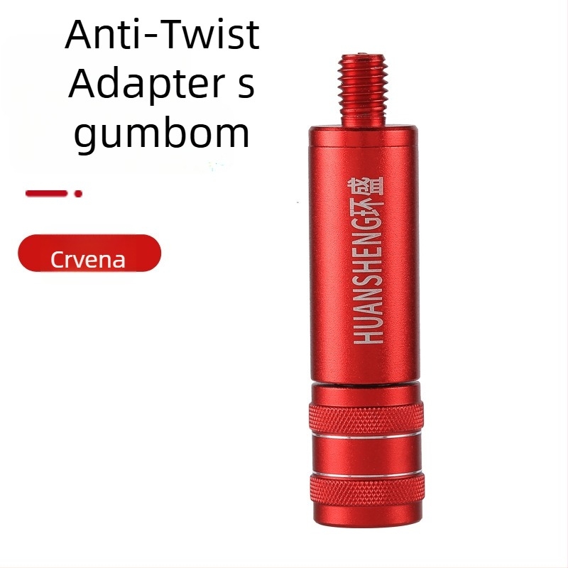 Adapter protiv okretanja za štap za mrežu za ribolov s brzim otpuštanjem konektora (Brand Huansheng; Materijal: aluminijska legura)