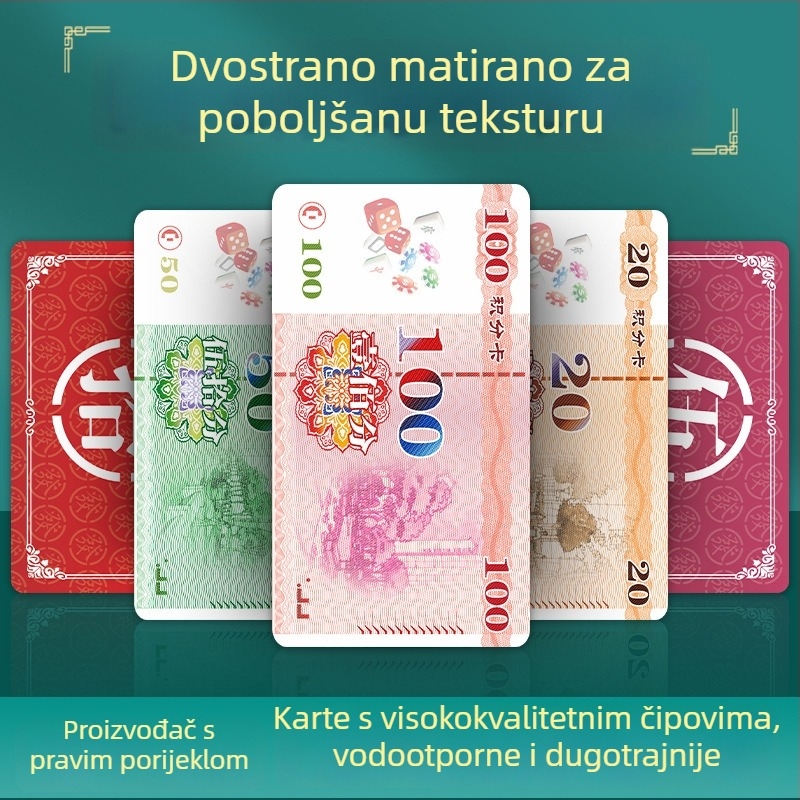 Čipovi za mahjong sobu — 200 komada u kutiji, materijal: Drugo, prilagodljivo