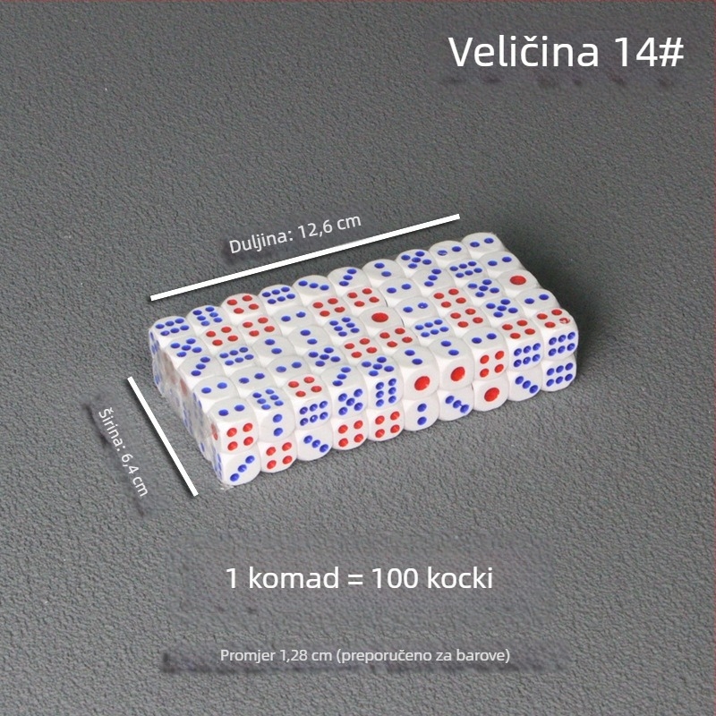 Kockice Bo Dian – mješoviti materijali, stil Fillet, pakiranje: 100 komada u kutiji