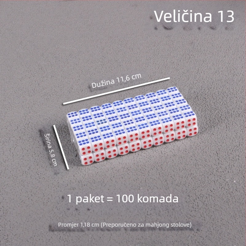 Kockice Bo Dian – mješoviti materijali, stil Fillet, pakiranje: 100 komada u kutiji