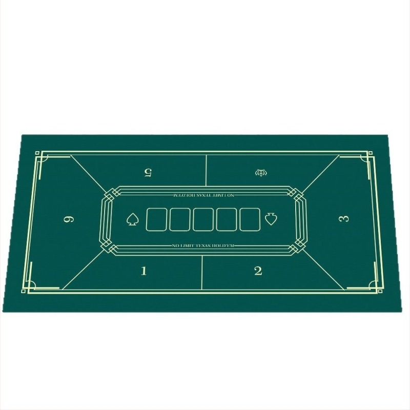 Podloga za stol za poker, Mahjong, šah i karte — prirodna guma, protuklizna, prijenos topline, mogućnost tiskanja logotipa