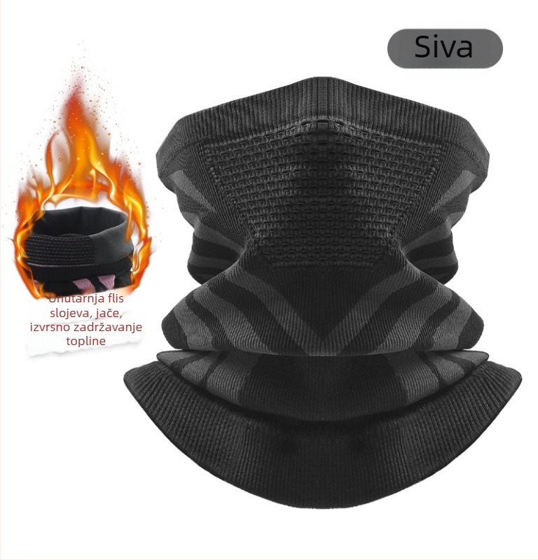 Ciklistički šal za vrat, debela pletenina, zimska toplina, unisex, Sirius