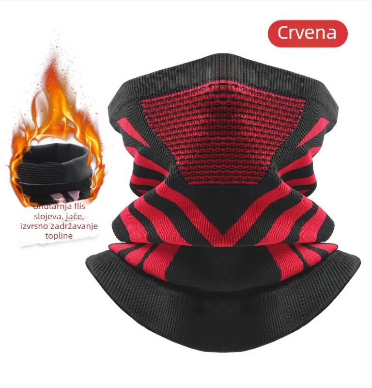 Ciklistički šal za vrat, debela pletenina, zimska toplina, unisex, Sirius