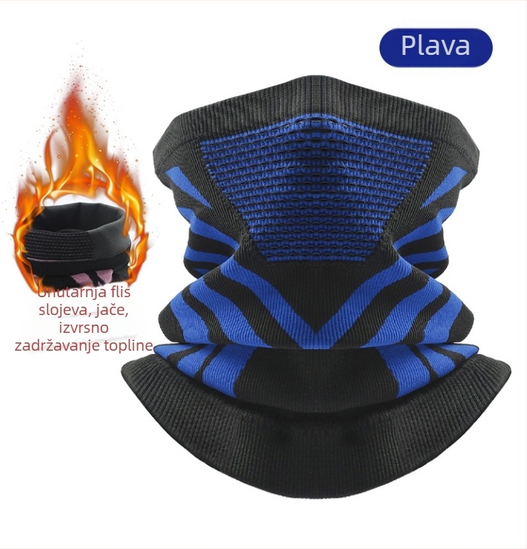 Ciklistički šal za vrat, debela pletenina, zimska toplina, unisex, Sirius