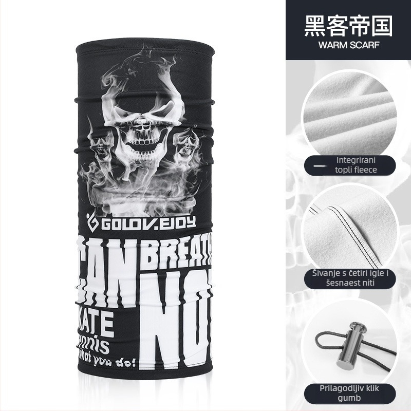 Rexchi maska za vožnju/skijanje, zima, plišani velur, otporna na prskanje, debela i topla, hip-hop magični turbán, muški model, za biciklizam/izlete/planinarenje/skijanje