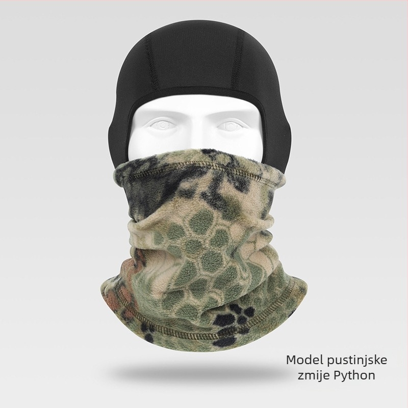 Maska za biciklizam s polarnim flisom, zimska kapa za vožnju i skijanje, poliester, marke Ruidong, unisex, otporna na vjetar