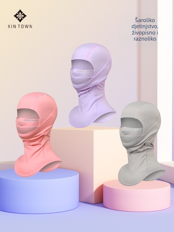 Maska za djecu za skijanje – dvostruko slojevita, topla, unisex, poliester