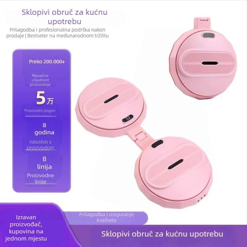 Elektronička ploča za brojanje okretaja za kućnu upotrebu — sklopiva ploča za uvijanje struka, plastična