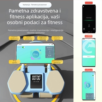 Trbušni kolut s automatskim vraćanjem, nasloni za lakat, 2,2 kg, model QF-SLTKJFL