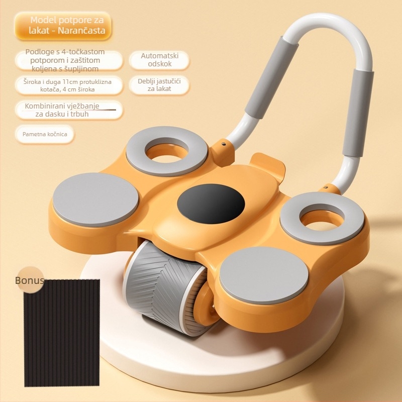 Abdominalni valjak s dvostrukom podrškom za lakte, ne-sklopiv, za kućnu upotrebu, model 550/560, težina 2,5 kg