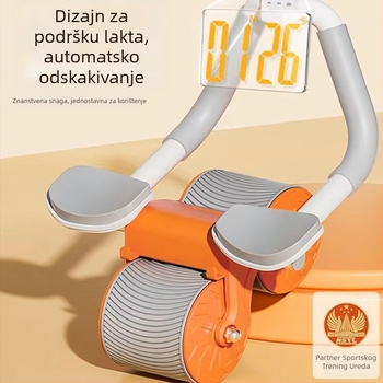 Kotač za trbušnjake s automatskim vraćanjem – Zhu Yang, 1,8 kg, Kućna i uredska fitness oprema