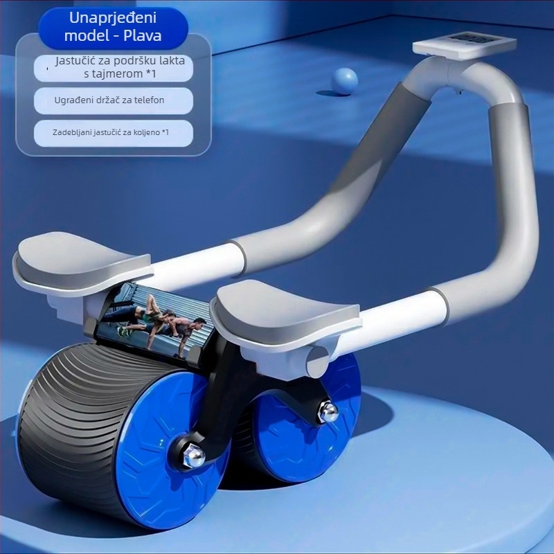 Kotač za trbušnjake s automatskim vraćanjem – Zhu Yang, 1,8 kg, Kućna i uredska fitness oprema