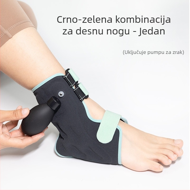 Orteza za gležanj s nafukljivom zračnom komorom za rehabilitaciju – prozračna, prilagodljiva podrška, poliester vlakno