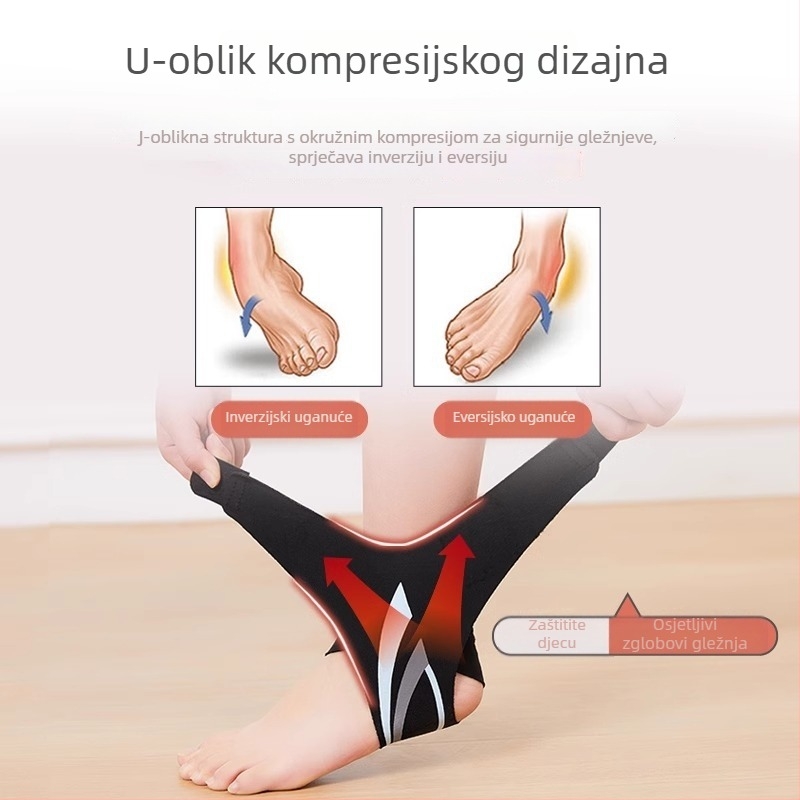 Tartini zaštita gležnja – poliester vlakna, za badminton, zaštita gležnja i rehabilitacija