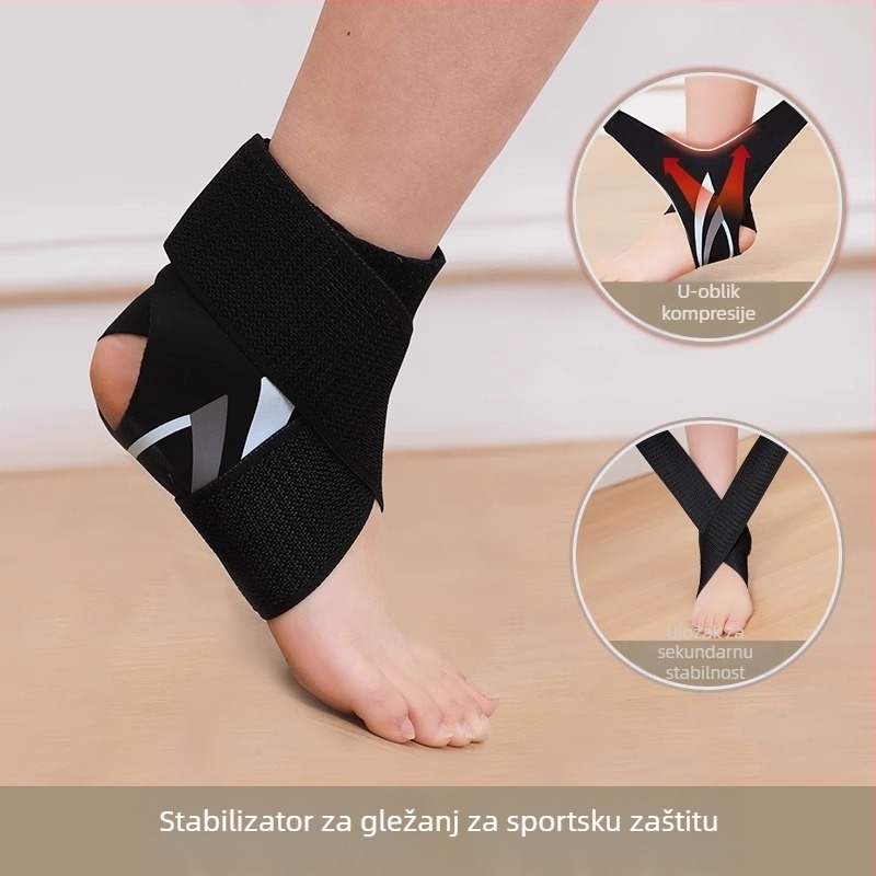 Tartini zaštita gležnja – poliester vlakna, za badminton, zaštita gležnja i rehabilitacija