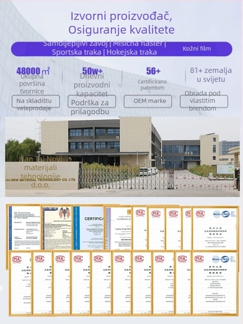 Elastična sportska traka s jednostranim ljepilom za potporu gležnja, zapešća i koljena – pamukasta sportska traka, za odrasle, za dizanje utega, borilačke sportove, fitness (Kombinirana zaštitna oprema)