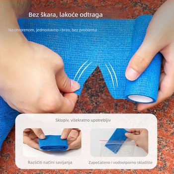 Gležanj podržavajući zavoj za nogomet — elastičan, samoljepljivi zavoj, lateks (gležanj; nogomet; lateks; elastičan)