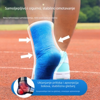 Gležanj podržavajući zavoj za nogomet — elastičan, samoljepljivi zavoj, lateks (gležanj; nogomet; lateks; elastičan)