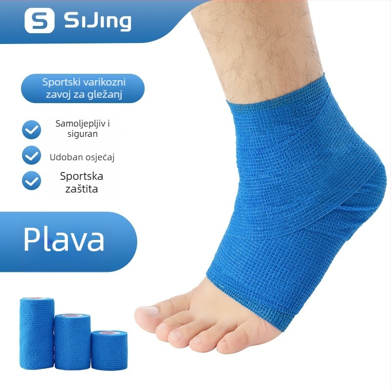 Gležanj podržavajući zavoj za nogomet — elastičan, samoljepljivi zavoj, lateks (gležanj; nogomet; lateks; elastičan)