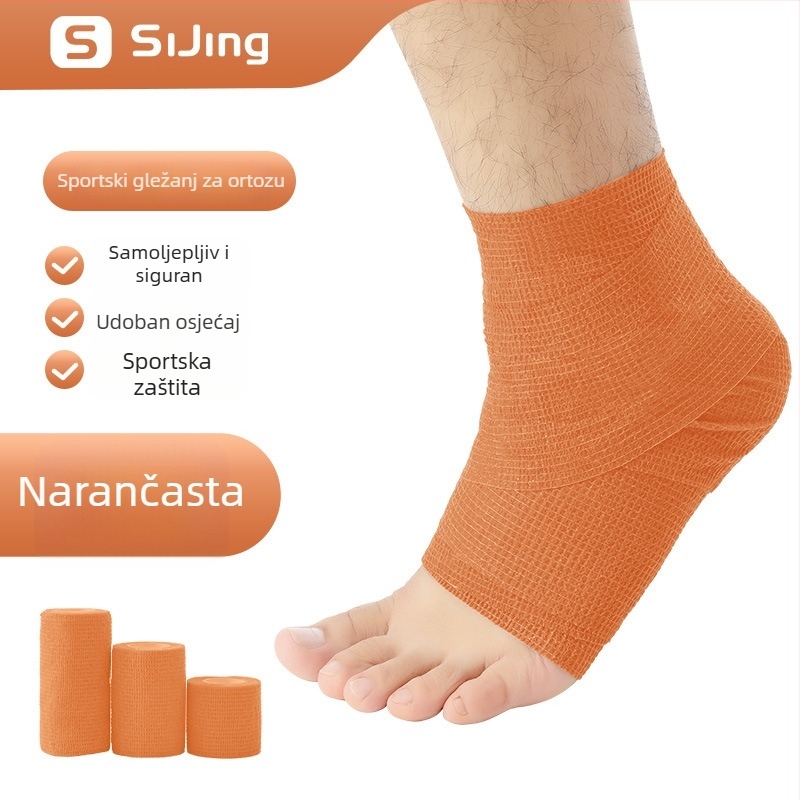 Gležanj podržavajući zavoj za nogomet — elastičan, samoljepljivi zavoj, lateks (gležanj; nogomet; lateks; elastičan)