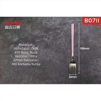 Set pribora od nehrđajućeg čelika – vilice i žlice, 201 nehrđajući čelik, ogledno poliranje, moderni minimalistički stil, za odrasle