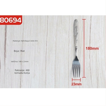 Set pribora od nehrđajućeg čelika – vilice i žlice, 201 nehrđajući čelik, ogledno poliranje, moderni minimalistički stil, za odrasle