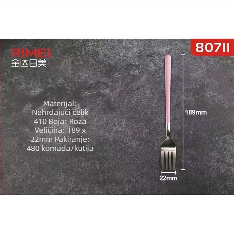 Set pribora od nehrđajućeg čelika – vilice i žlice, 201 nehrđajući čelik, ogledno poliranje, moderni minimalistički stil, za odrasle