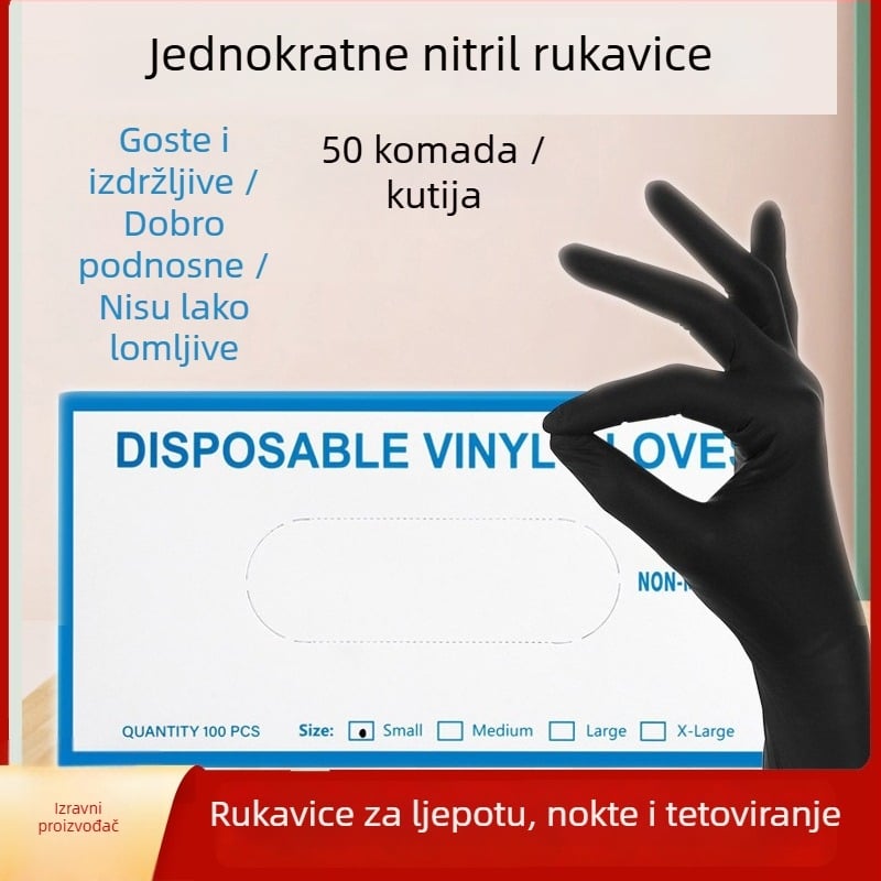Jednokratne rukavice za tetoviranje, salon ljepote, industrija noktiju, pedikura i masaža
