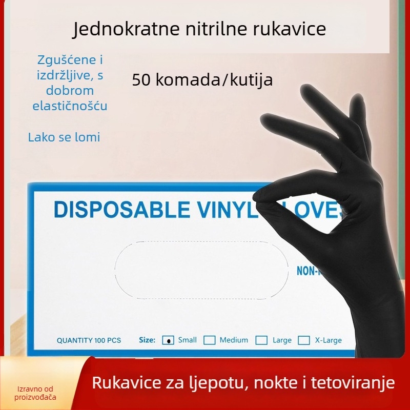 Jednokratne rukavice za tetoviranje, salon ljepote, industrija noktiju, pedikura i masaža