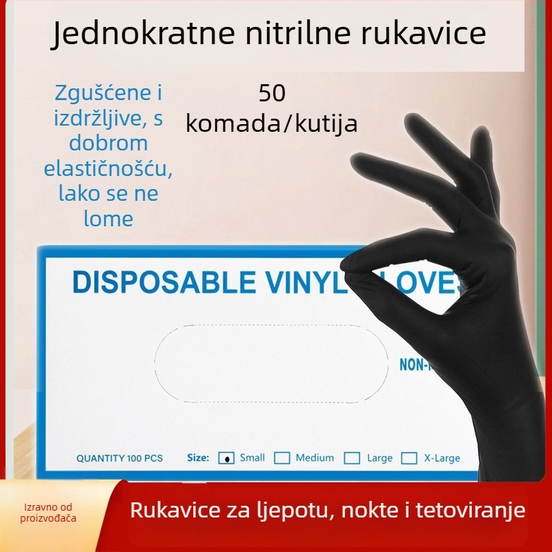 Jednokratne rukavice za tetoviranje, salon ljepote, industrija noktiju, pedikura i masaža