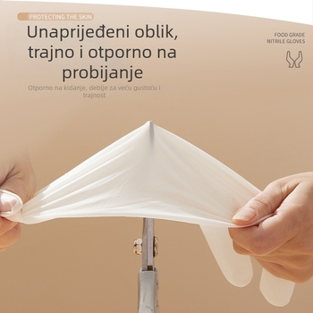 Nitrilne jednokratne rukavice za kućanstvo, vodootporne, ultratanke, duljine 29,5 cm