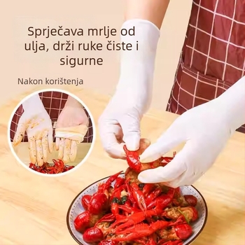 Dongfanghong Jednokratne nitrilne rukavice za kućanstvo – za pranje suđa, standardna debljina, izdržljivo čišćenje (Brand: Dongfanghong; Material: Nitrile; Use: Dishwashing/Household; Thickness: Regular)