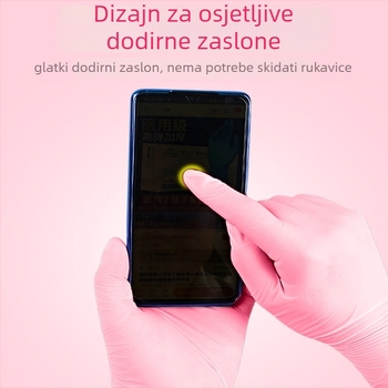 Jednokratne nitrilne rukavice za kuhinju i preradu hrane – Značka Hangkang Medical / Hengpin; Težina: 4; Upotreba: prerada hrane, svakodnevna kućna upotreba