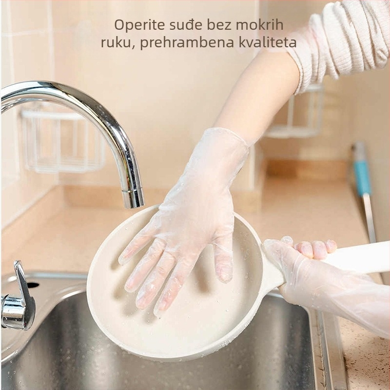 Rukavice za jednokratnu upotrebu, Marka: Jue nuo, Protuklizne funkcije, Jednobojni uzorak, Ispis logotipa dostupan, Šifra proizvoda: Ding qing gloves