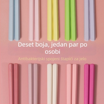 Štapići za jelo od legure, japanskog stila, otporni na visoke temperature, otporni na plijesan, 5 pari