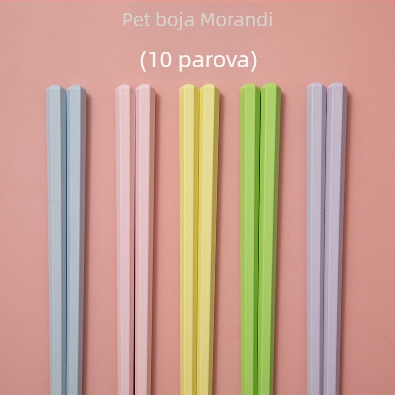 Štapići za jelo od legure, japanskog stila, otporni na visoke temperature, otporni na plijesan, 5 pari