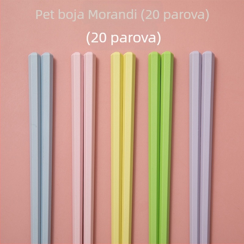 Štapići za jelo od legure, japanskog stila, otporni na visoke temperature, otporni na plijesan, 5 pari