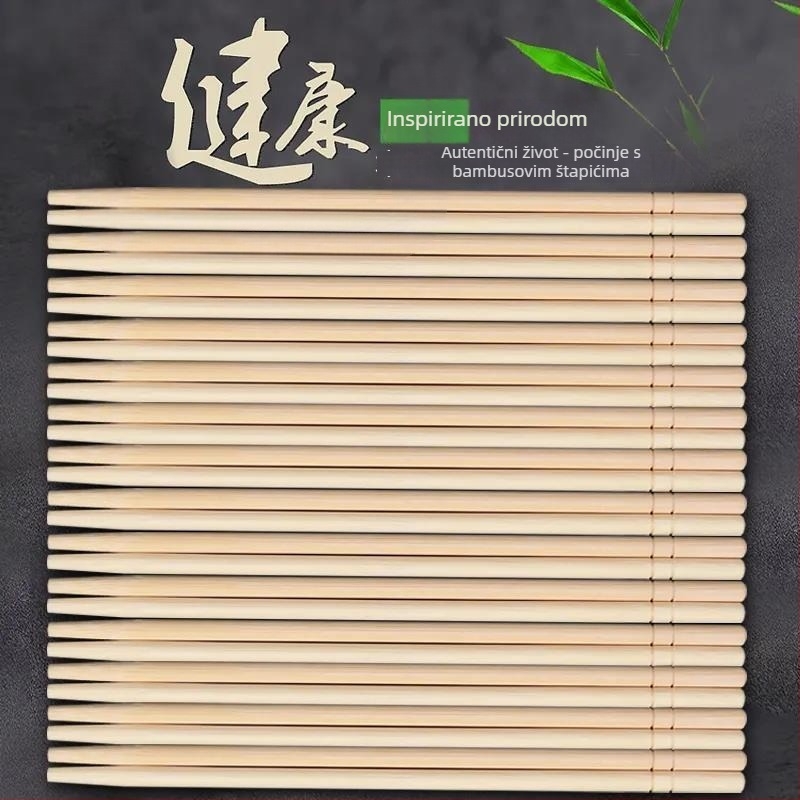 Jednokratni štapići za jelo, individualno pakirani, za restorane i brzu hranu, pakiranje od 100 ili 200 parova, biorazgradivo