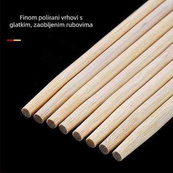 Jednokratni bambusovi štapići, individualno pakirani za komercijalno ugostiteljstvo, 50 parova po pakiranju, nisu prikladni za mikrovalnu, biološki razgradivi