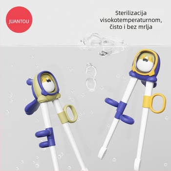 Dječje edukativne štapiće za jelo, plastični, karikatura uzorak, sladak stil, s ispisanim logotipom