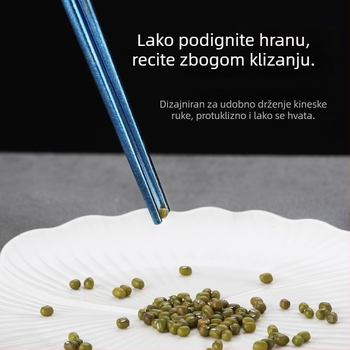 MUTTI Set titanijevog legura za kampiranje – štipaljke za jelo s protivkliznim poklon kutijom – za kuću i vanjsku upotrebu, ogledno poliran