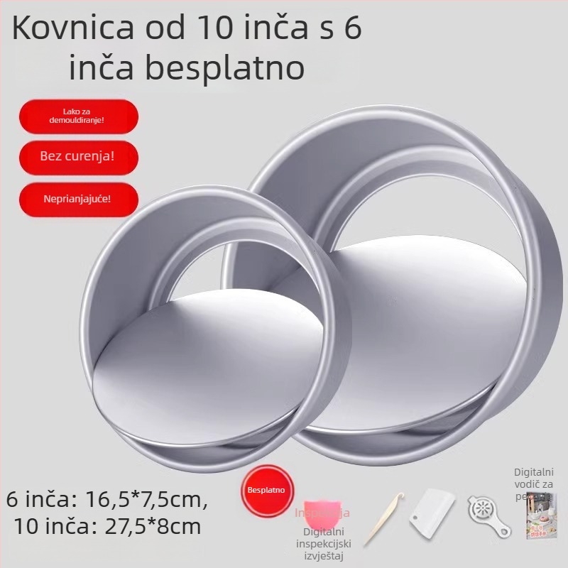 Enjoy the taste set oblika za čifon tortu s odvojivim dnom, ovalnog oblika, anodiziran