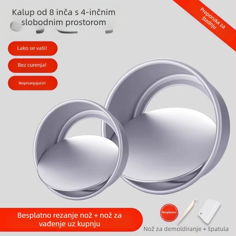 Enjoy the taste set oblika za čifon tortu s odvojivim dnom, ovalnog oblika, anodiziran