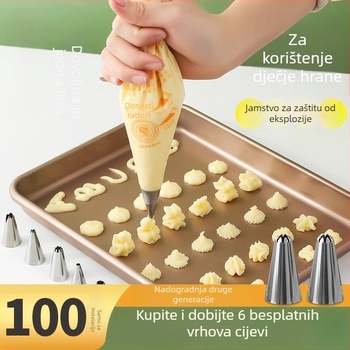 Dekorativna vrećica s jednokratnim nastavcima — komplet alata za ukrašavanje hrane za bebe, lansiran 2024.