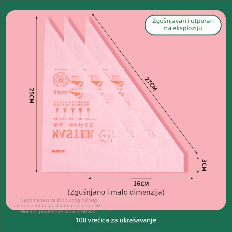 Dekorativna vrećica s jednokratnim nastavcima — komplet alata za ukrašavanje hrane za bebe, lansiran 2024.