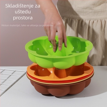 Nepravilnog oblika silikonska kalupa za kolače, silikon siguran za hranu, otporna na visoke temperature, pogodna za pećnicu