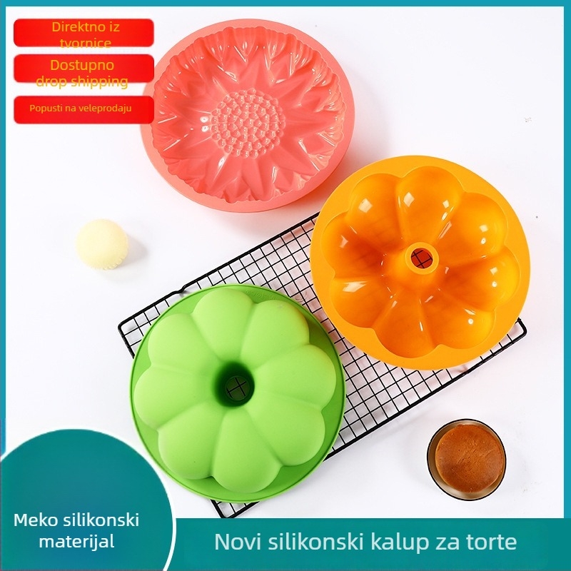 Nepravilnog oblika silikonska kalupa za kolače, silikon siguran za hranu, otporna na visoke temperature, pogodna za pećnicu